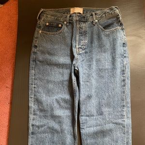 Straight leg jeans